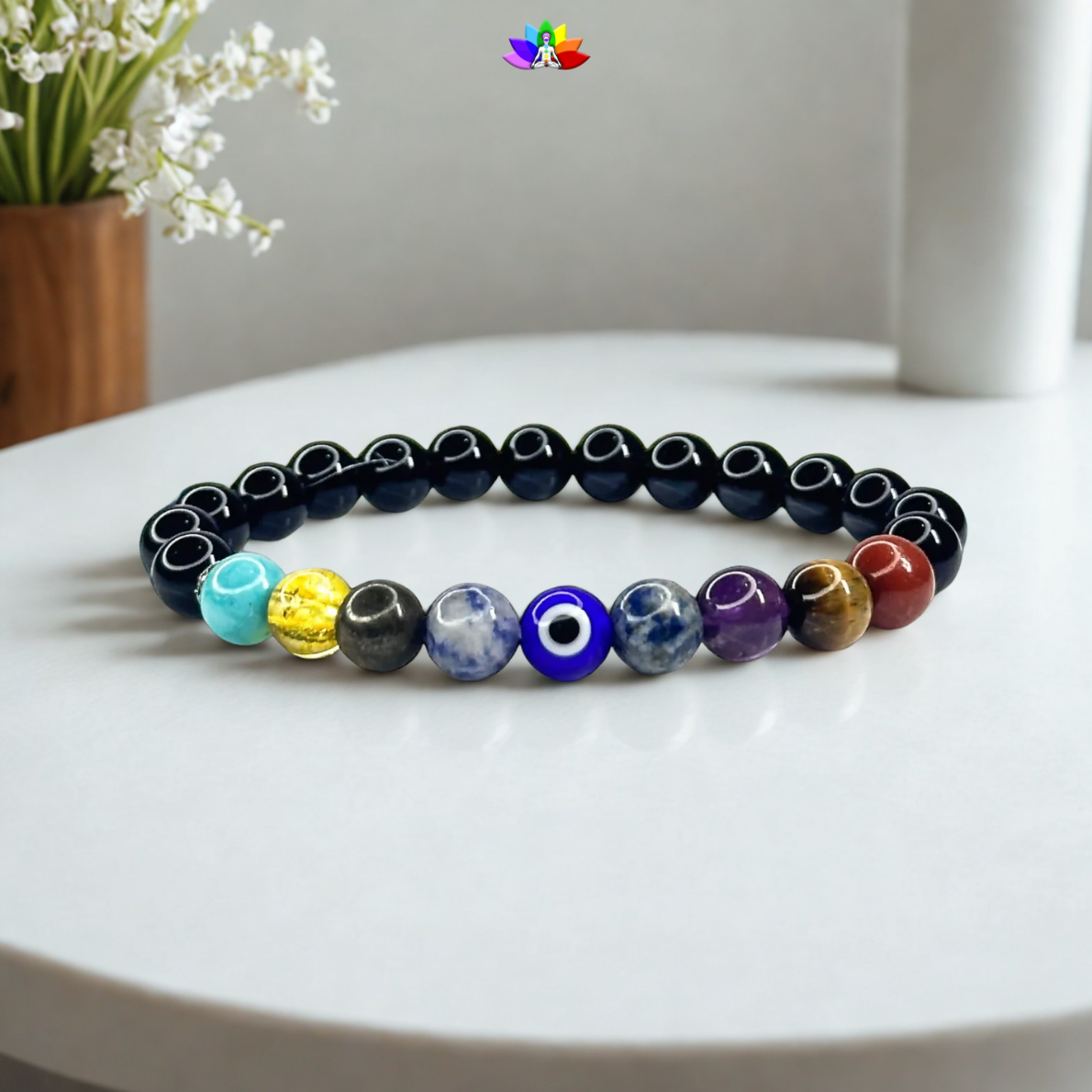 9 Chakra Healing Bracelet – Balance, Protect, Energize