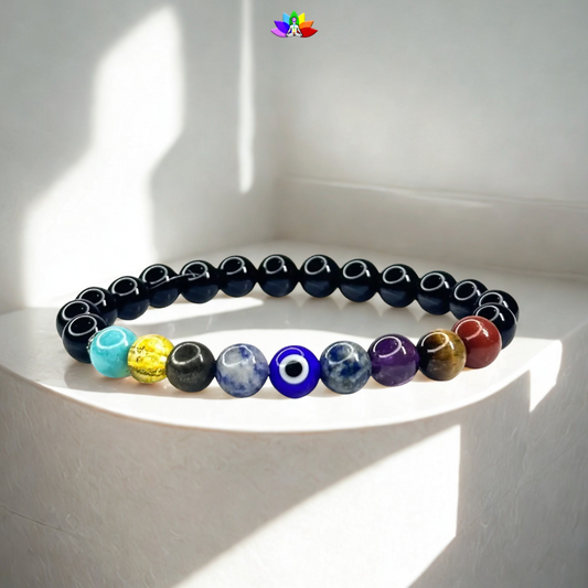 9 Chakra Healing Bracelet – Balance, Protect, Energize
