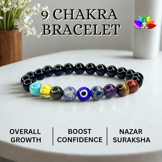 9 Chakra Healing Bracelet – Balance, Protect, Energize