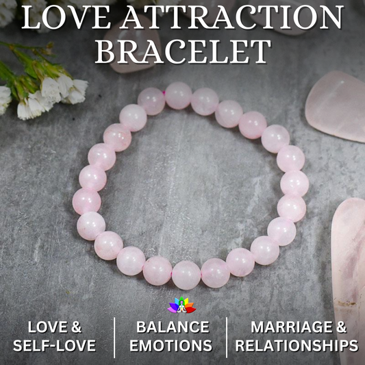 Relationship Bracelet - Love Attraction Bracelet (Original Rose Quartz)